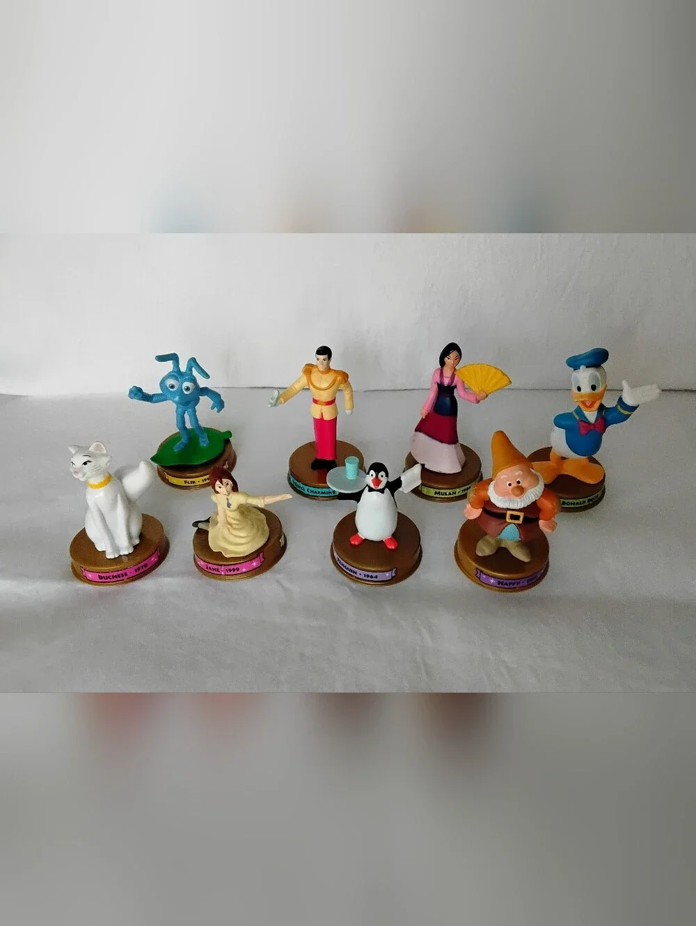 McDonalds 2002 Disneys 100 Years Of Magic 8 Piece Character Figurine Set
